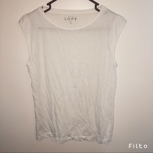 Ann Taylor White Tank Top